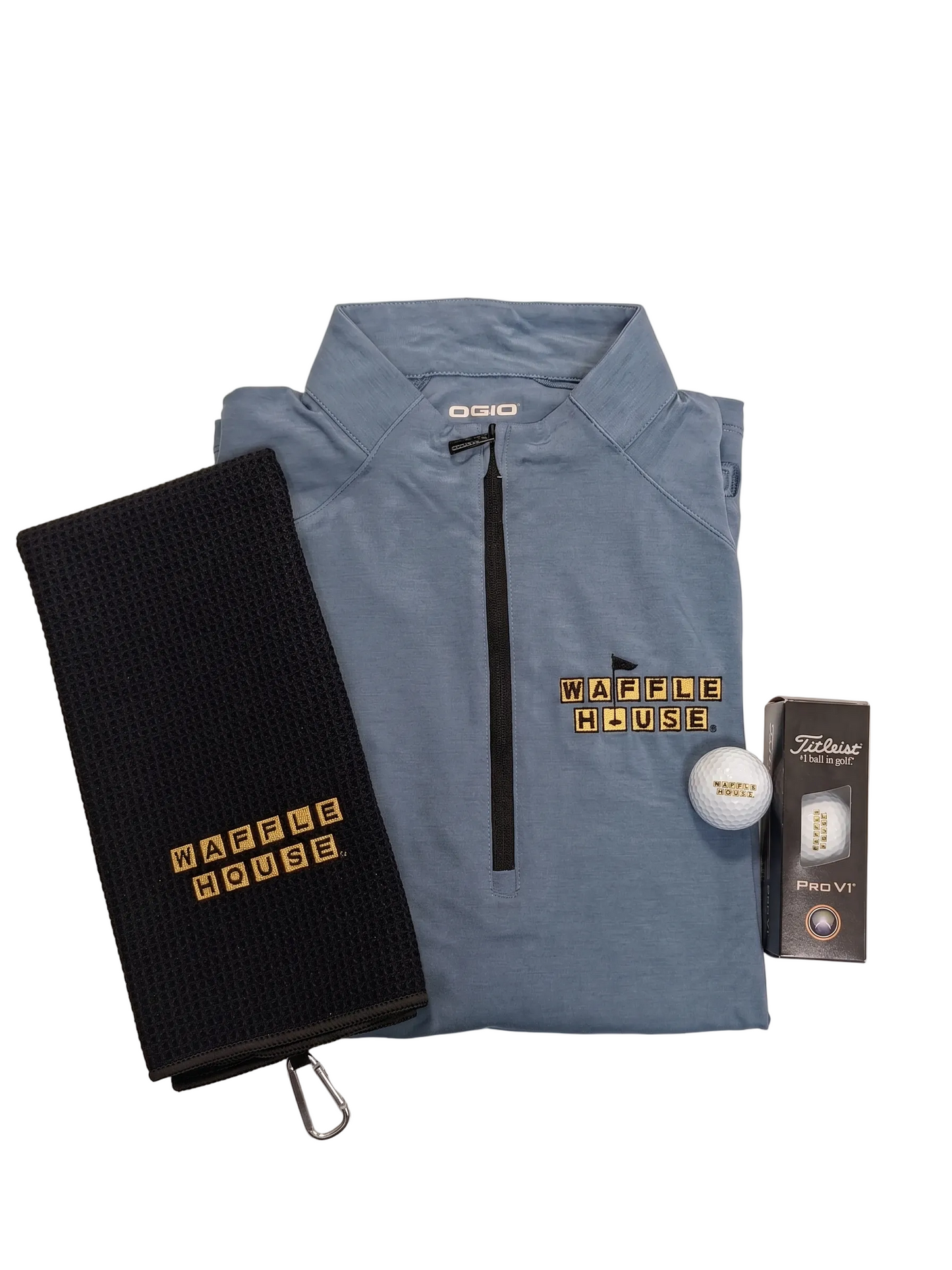 Bundle two with Quarter-Zip, Golf Towel, Golf Balls