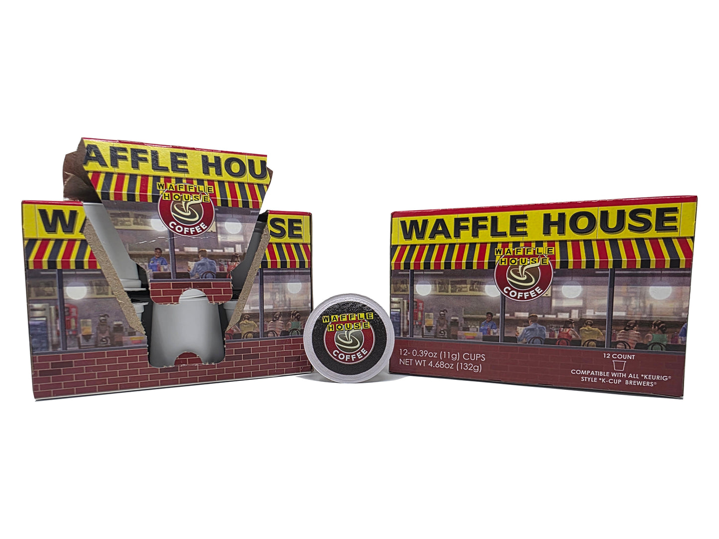 2 boxes of Waffle House coffee pods