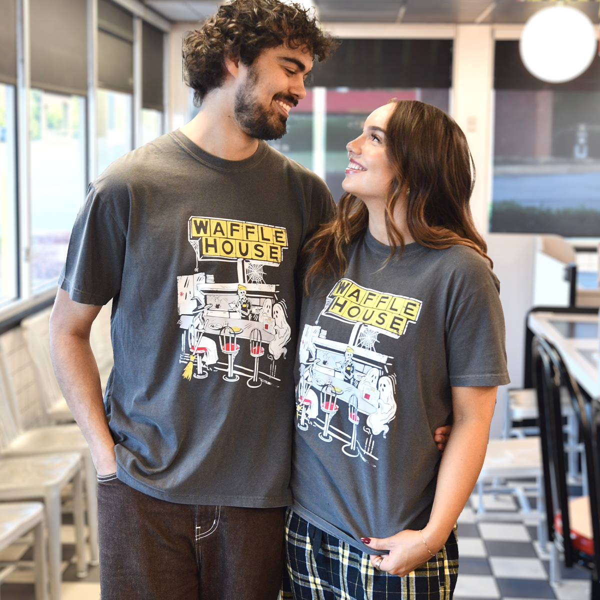 Waffle House Graveyard Shift Adult Halloween T-Shirt