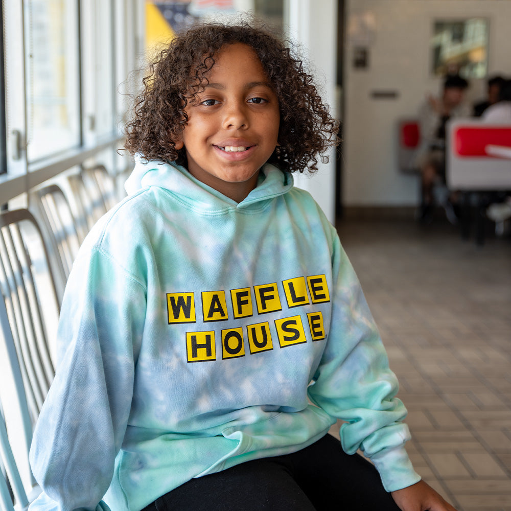 Waffle House Youth Tie-Dye Hoodie