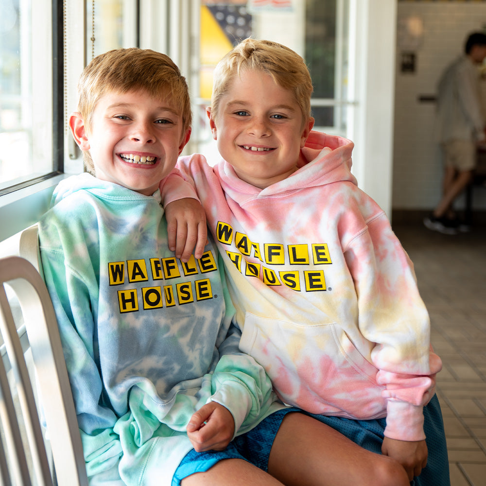 Waffle House Youth Tie-Dye Hoodie