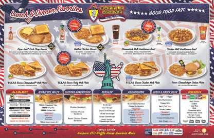 Waffle House Patriotic Menu