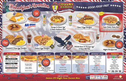 Waffle House Patriotic Menu