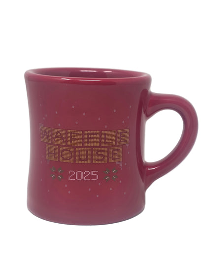Red mug with Waffle house 2025