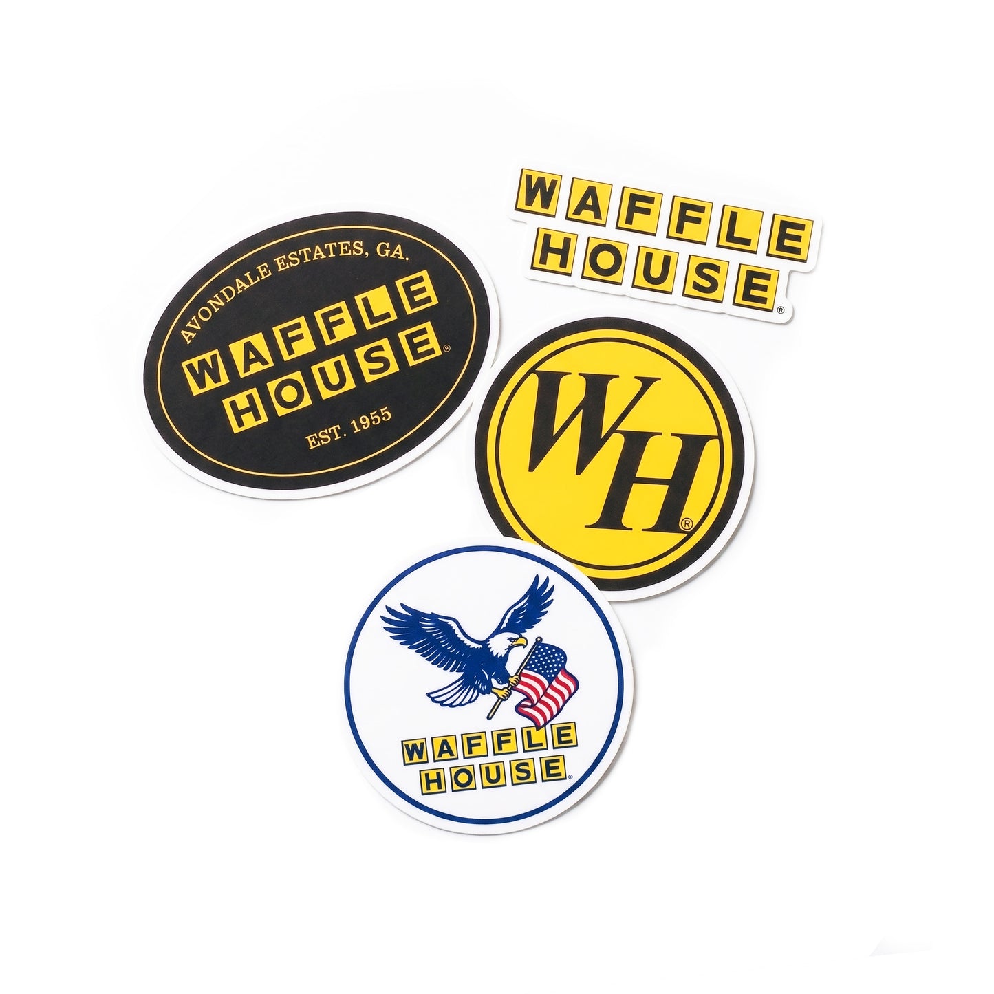 Waffle House Stickers 4 Pack