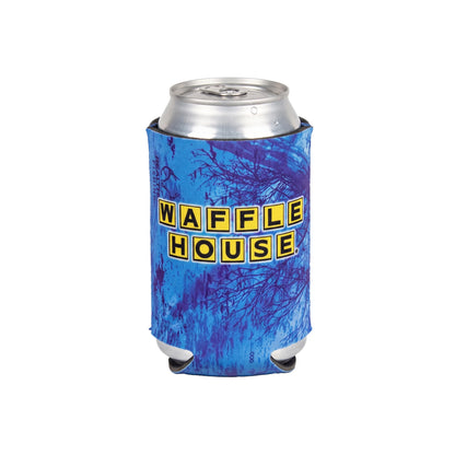 Waffle House Realtree Ocean Blue Can Cooler