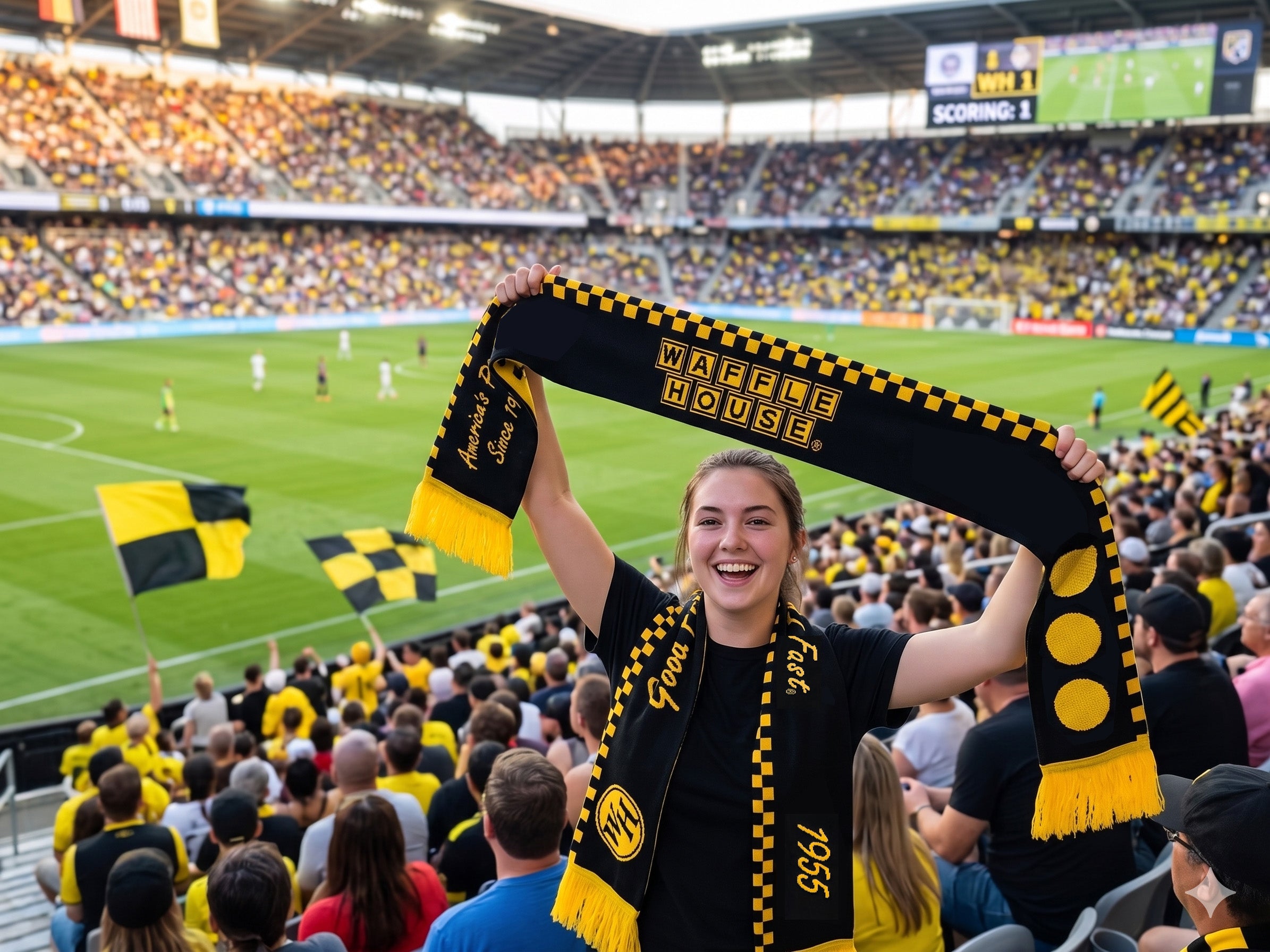 Waffle House Soccer Scarf – WHwebstore