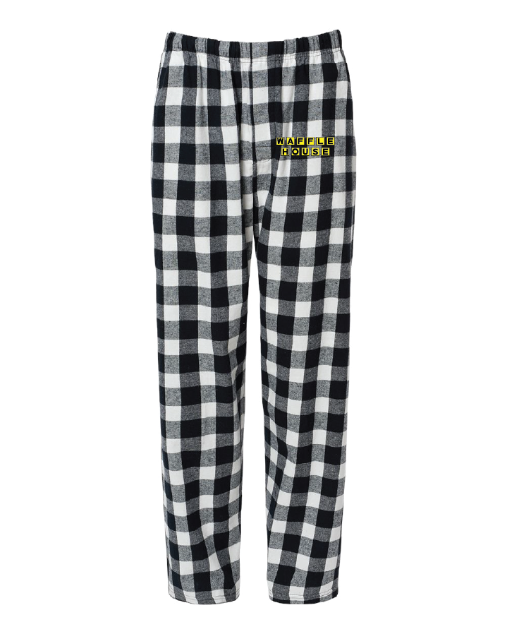 Black and white Flannel PJ Pant Waffle House