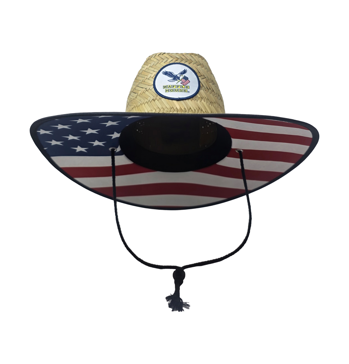 Waffle House Adult Patriotic Straw Hat