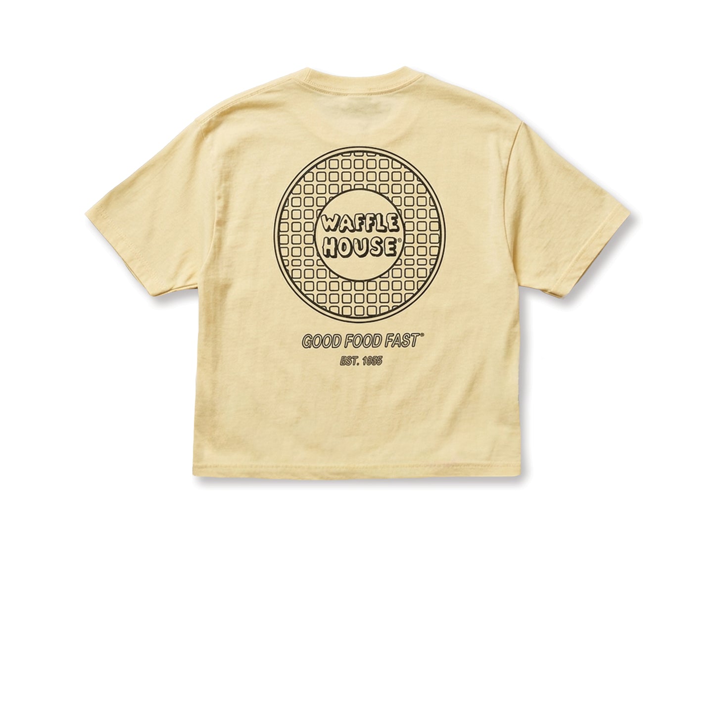 Waffle House Retro Logo - Cropped Boxy Tee