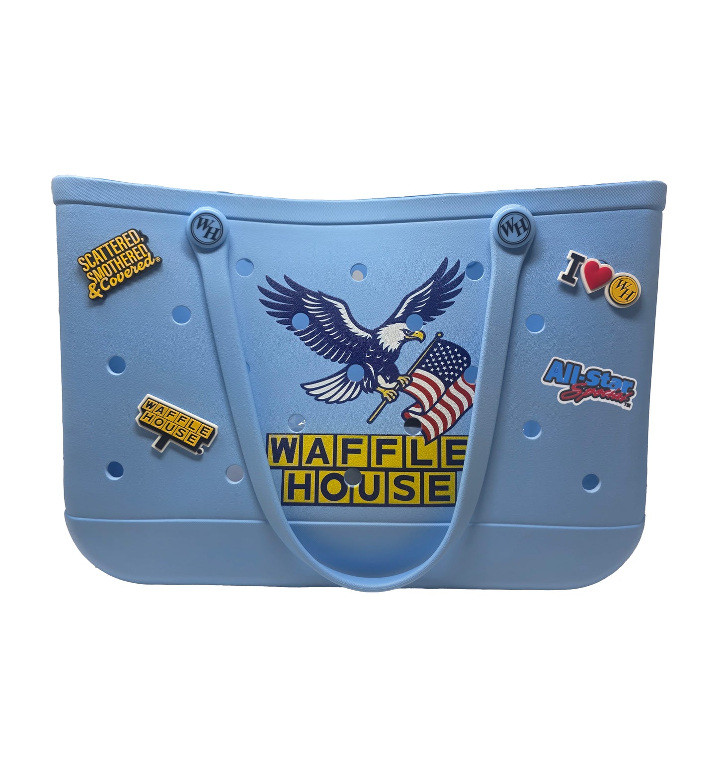 Waffle House Rubberized Bag Charms Set of 4