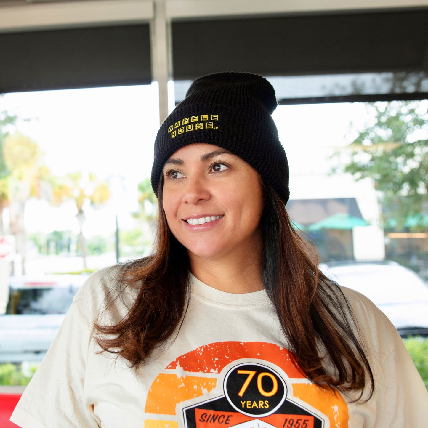 Waffle Cuffed Beanie