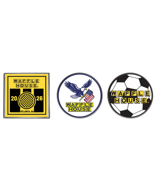 3 Pack Limited Edition Soccer Lapel Pins