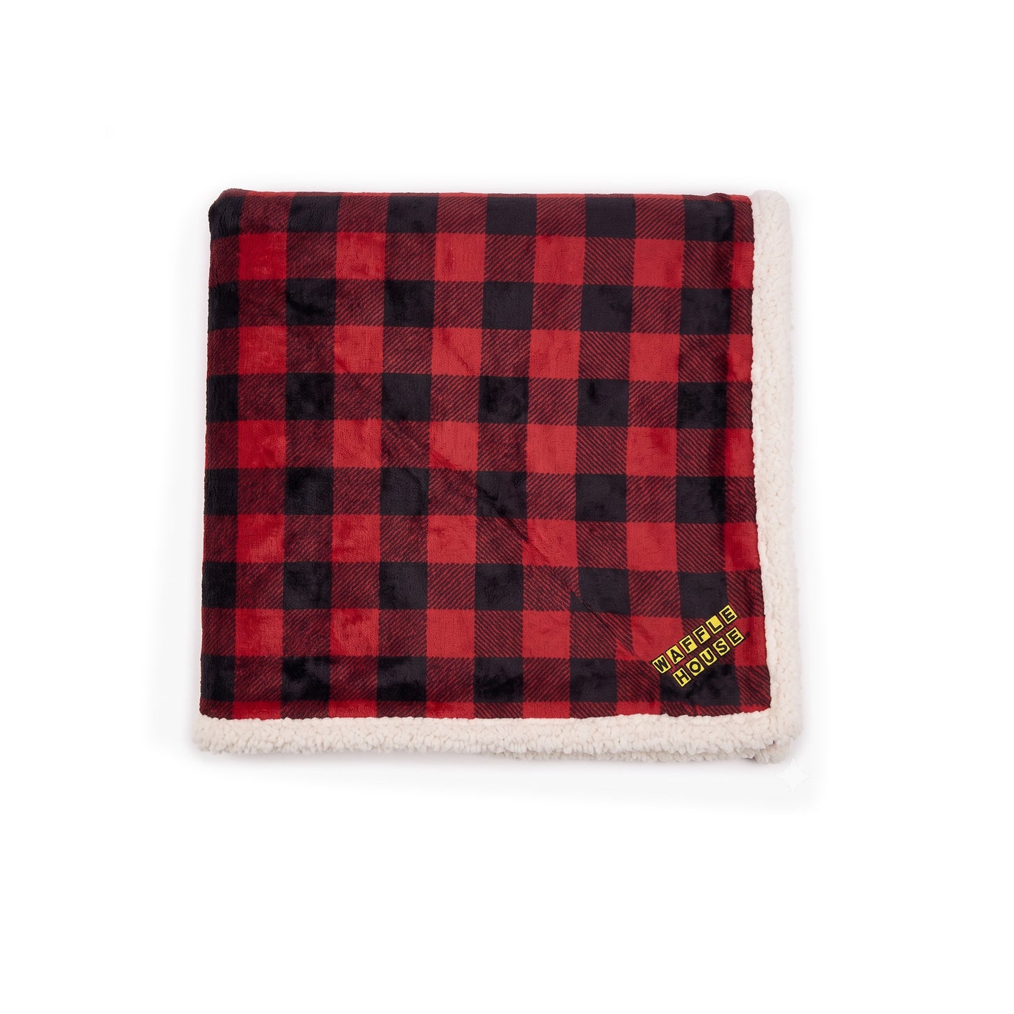 Waffle House Sherpa Blanket - Flannel