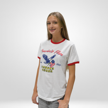 Waffle House Patriotic Ringer Tee