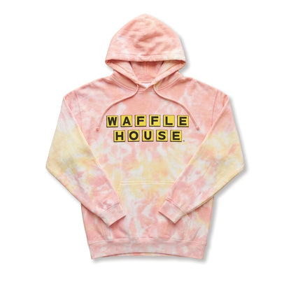 Waffle House Adult Tie Dye Hoodie